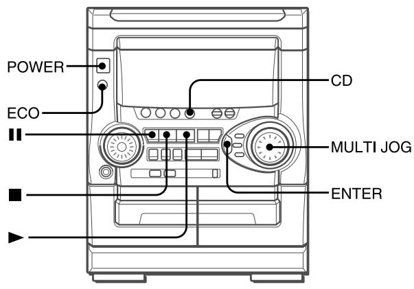 POWER ECO CD MULTI JOG ENTER