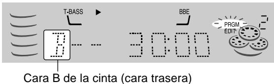T-BASS BBE PRGM EDIT Cara B de la cinta (cara trasera)