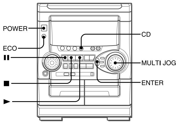 POWER ECO CD MULTI JOG ENTER