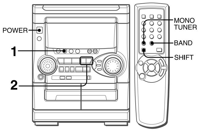 POWER 1 2 MONO TUNER BAND SHIFT