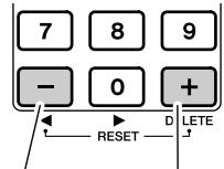 SONY DGX505 - - Touches [+] et [-] - 1