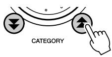 SONY DGX505 - Appuyez sur une touche CATEGORY plusieurs fois jusqu'à ce que l'élément « Language » (Langue) apparaisse. - 1