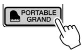 SONY DGX505 - Appuyez sur la touche [PORTABLE GRAND]. - 1