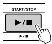 SONY DGX505 - Arrêtez l'enregistrement en appuyant sur la touche [START/STOP] ou [REC]. - 1