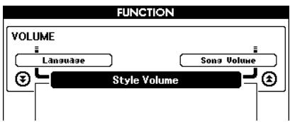 SONY DGX505 - Appuyez sur la touche [FUNCTION] pour appeler l'écran FUNCTION. - 2