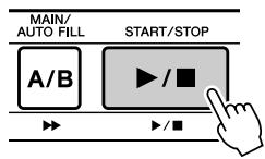 SONY DGX505 - Appuyez sur la touche [START/STOP]. - 1