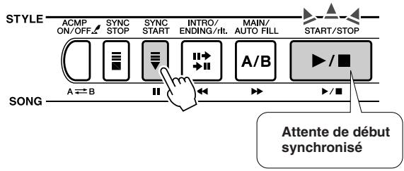 SONY DGX505 - - Arrêt et passage en mode de début synchronisé - 1