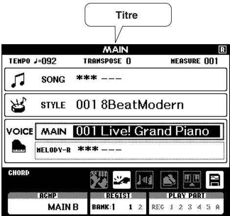 SONY DGX505 - Ecran MAIN - 1
