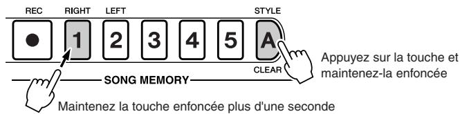 SONY DGX505 - Song Clear – Suppression de morceaux utilisateur - 1