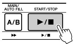 SONY DGX505 - Appuyez sur la touche [START/STOP]. - 1