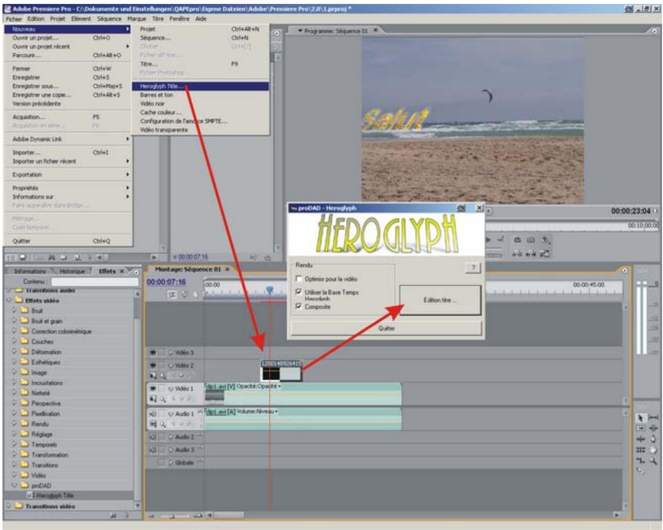 SONY HEROGLYPH-HELP - Comme source vidéo (à partir de la version Premiere Pro 1.5) - 1