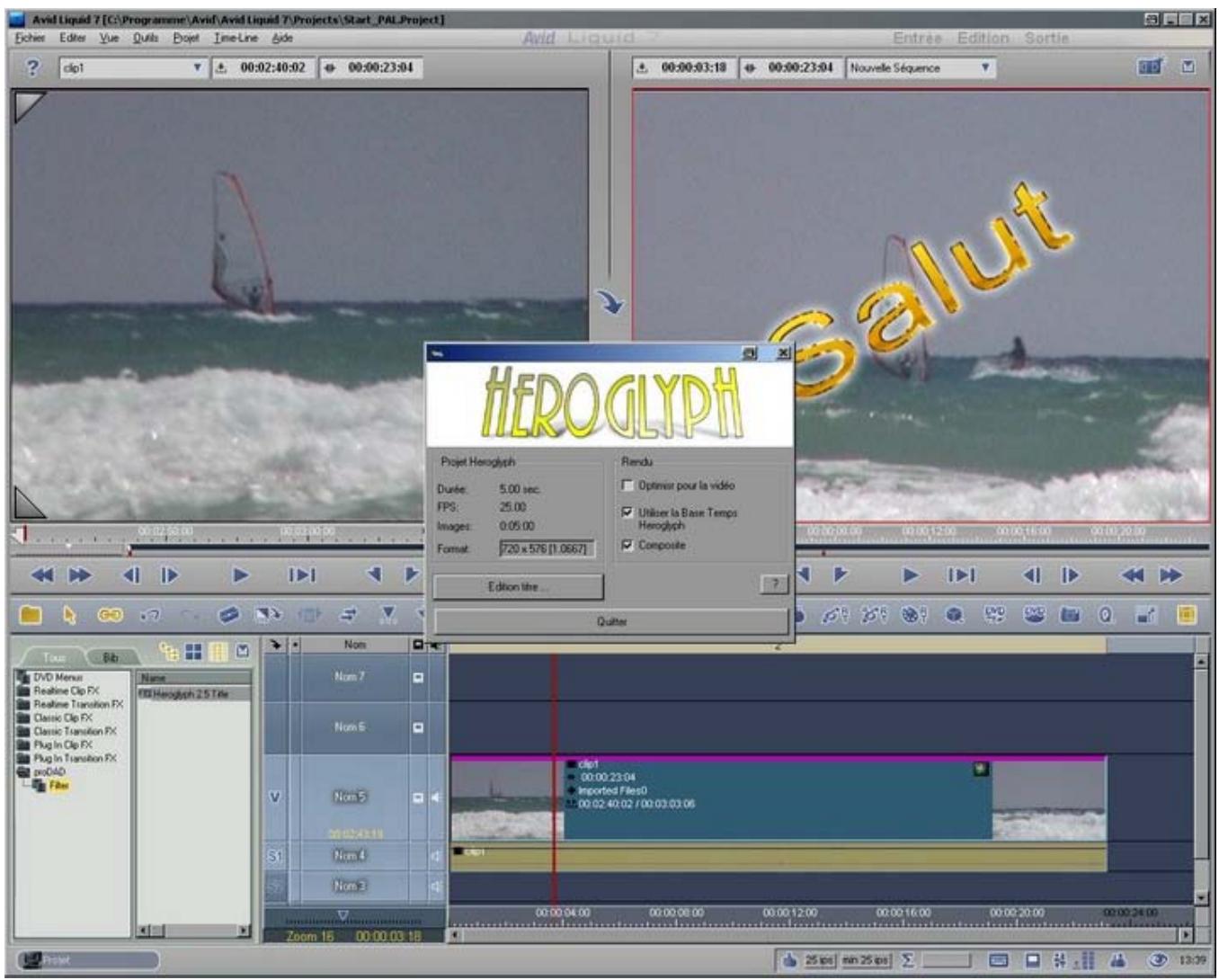 SONY HEROGLYPH-HELP - Comme effet vidéo (déjà à partir de la version Premiere Pro 1.0) - 2