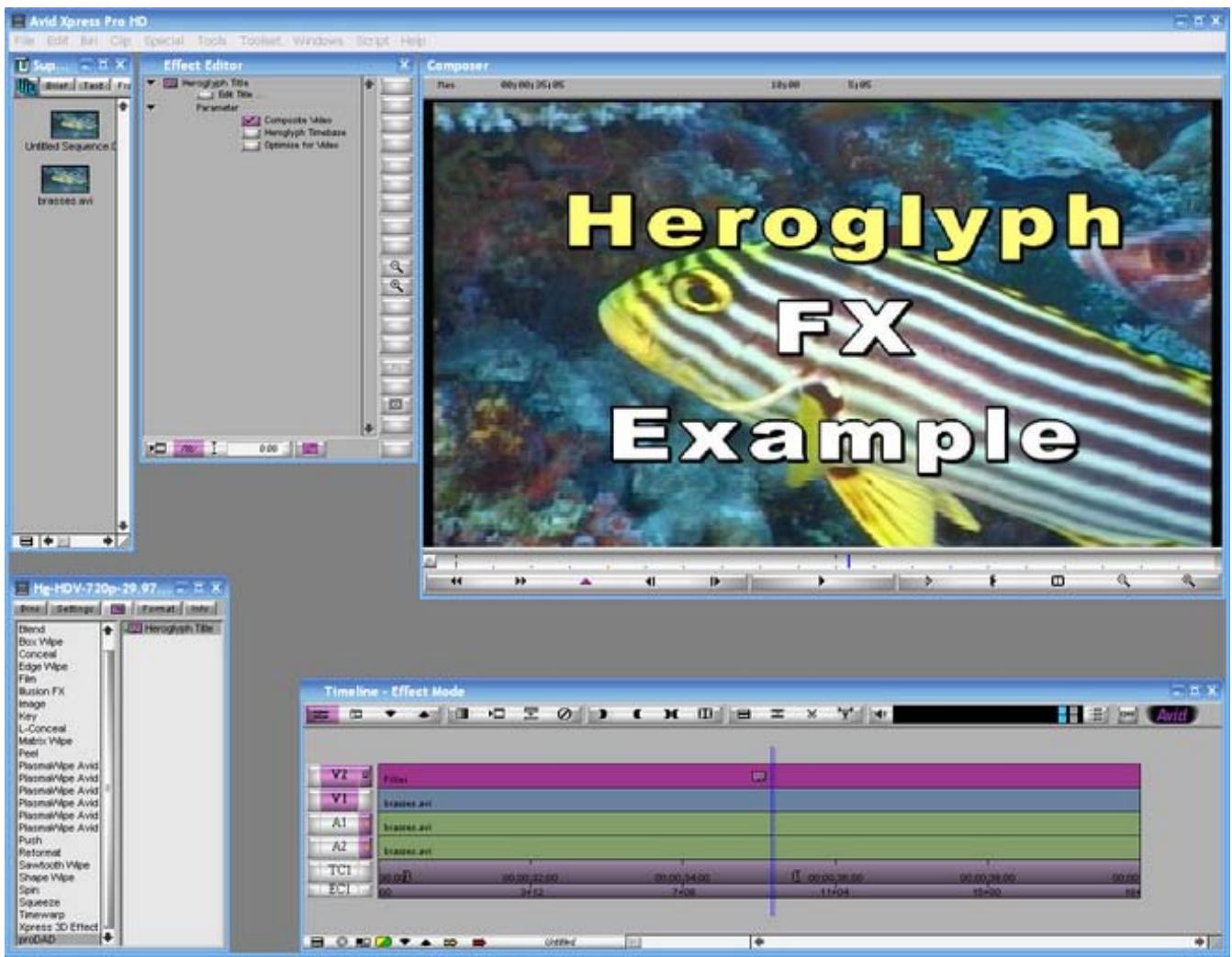 SONY HEROGLYPH-HELP - Avid Xpress - 1