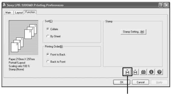SONY LPR-1000MD - Saving Print Settings - 1