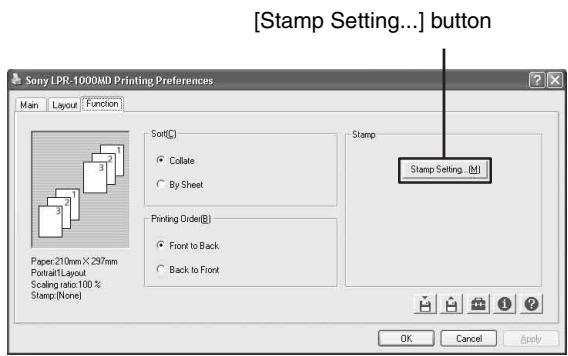 SONY LPR-1000MD - Adding new stamps - 1