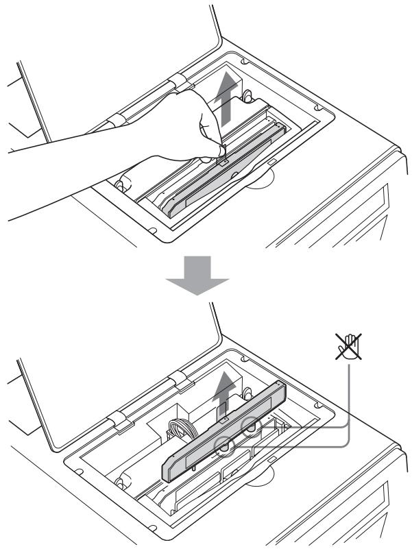 SONY LPR-1000MD - Remove the empty ink cartridge. - 1