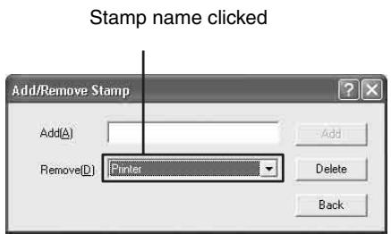 SONY LPR-1000MD - Removing stamp entries - 3