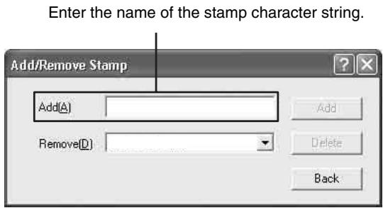 SONY LPR-1000MD - When a stamp character string is added: - 1
