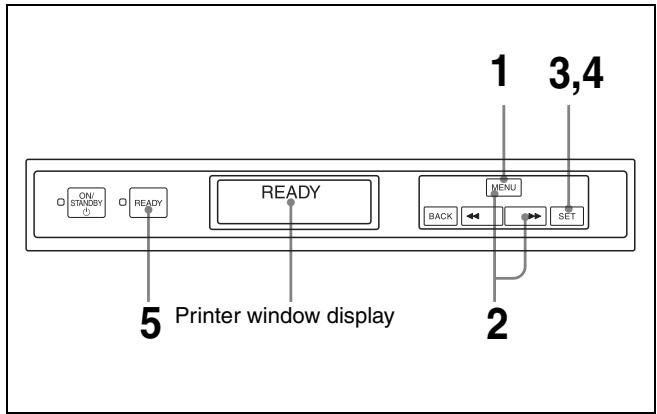 SONY LPR-1000MD - Cancelling a Print Job From the Operation Panel of the Printer - 1