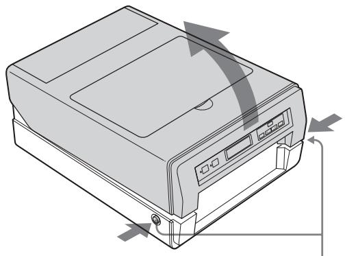 SONY LPR-1000MD - When the paper is jammed inside the printer - 3