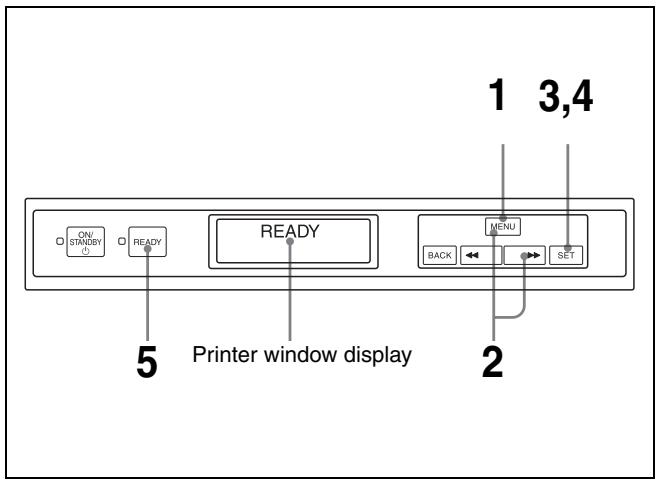 SONY LPR-1000MD - Cleaning the Head From the Operation Panel - 1