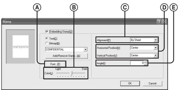 SONY LPR-1000MD - Embedding a stamp character string - 5