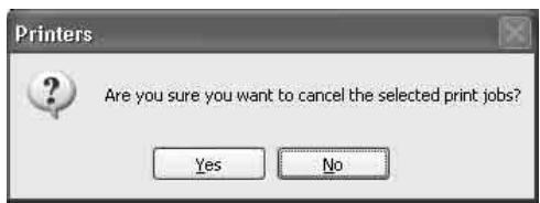 SONY LPR-1000MD - Cancelling a Print Job from the Status Monitor - 3
