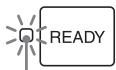 SONY LPR-1000MD - Relationship Between the ON/STANDBY Indicator and the READY indicator - 9