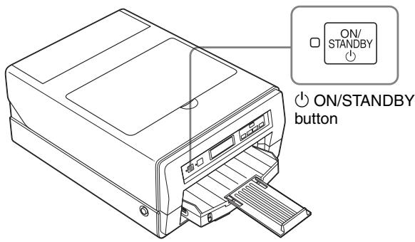 SONY LPR-1000MD - To set the printer to standby mode - 1