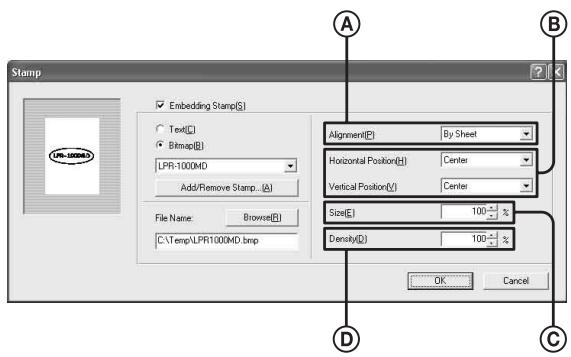 SONY LPR-1000MD - Embedding graphic data (bitmap file) as a stamp - 5