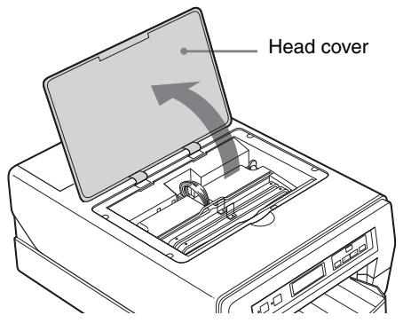 SONY LPR-1000MD - Open the head cover. - 1