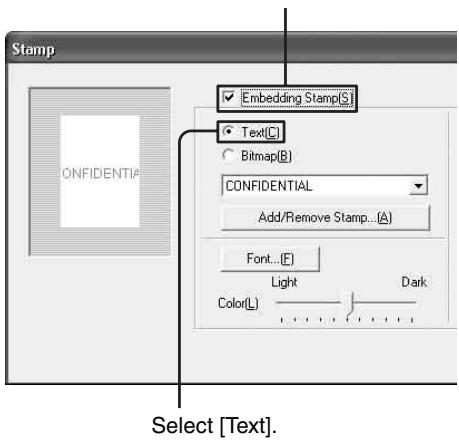 SONY LPR-1000MD - Embedding a stamp character string - 3