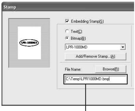 SONY LPR-1000MD - When a graphics stamp is added: - 2