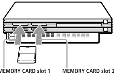 SONY PLAYSTATION2 - Inserting Memory Card (8MB) (for PlayStation®2) and Memory Card - 1