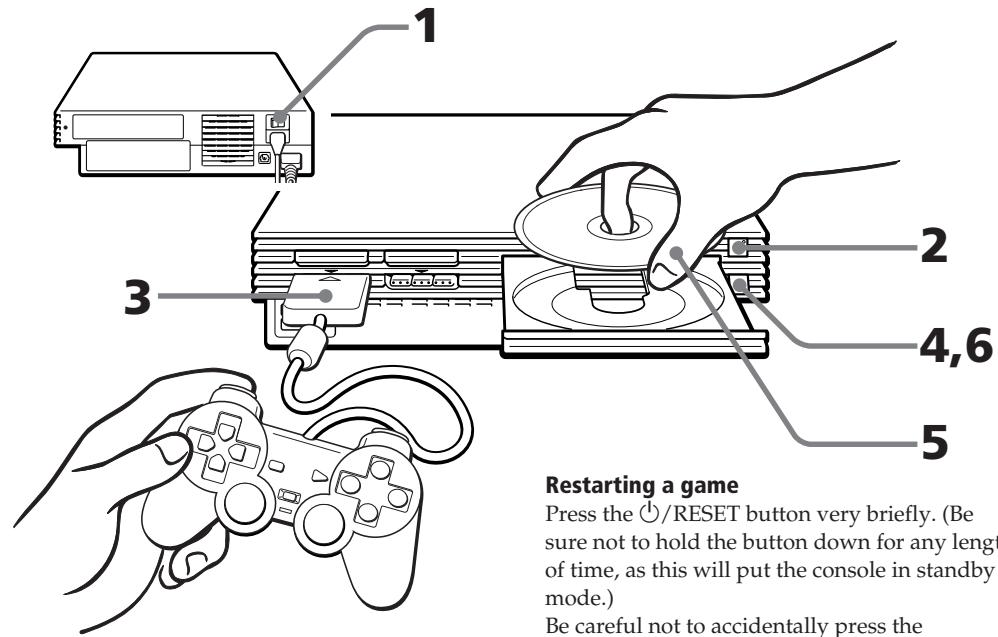 SONY PLAYSTATION2 - Starting a game - 1