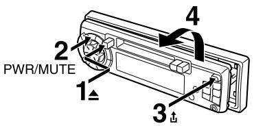 SONY SRF-M90 - Detaching the front panel - 1