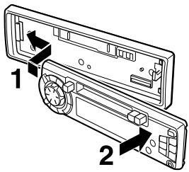 SONY SRF-M90 - Attaching the front panel - 1