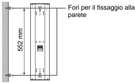 SONY SS-X500A - Installazione dei diffusori ad una parete - 2