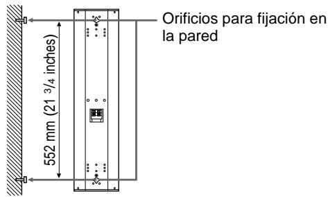 SONY SS-X500A - Instalación de los altavoces en la pared - 2