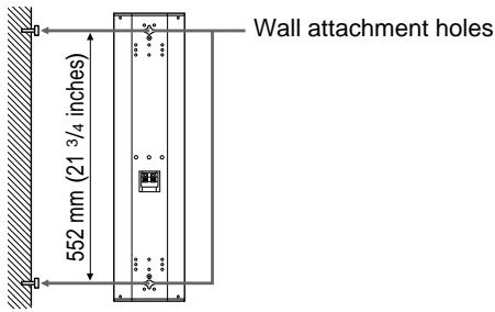 SONY SS-X500A - Installing the Speakers on a Wall - 2