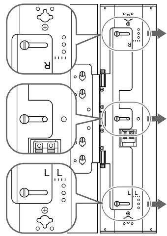 SONY SS-X500A - Changement de l'angle des haut-parleurs - 2
