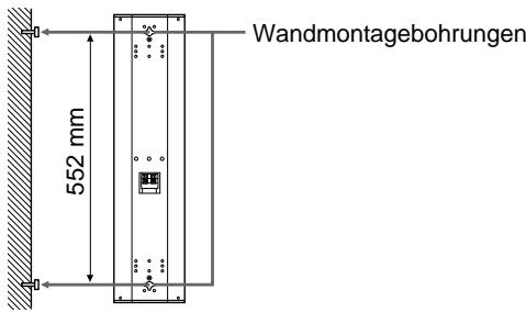 SONY SS-X500A - Montieren der Lautsprecher an der Wand - 2