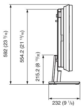 SONY SU-32FW - Abmessungen / Dimensiones / Dimensioni / 尺寸 - 3