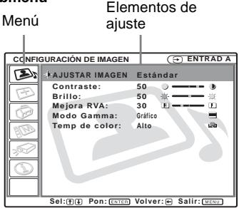 SONY VPL-CS5 - Indicador de configuración de BCH de entrada - 3