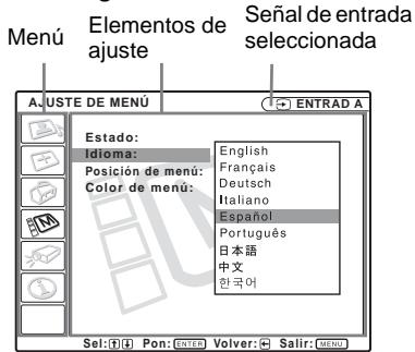 SONY VPL-CS5 - Indicador de configuración de BCH de entrada - 2