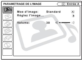 SONY VPL-CS5 - Menu paramétrage de l'image - 2