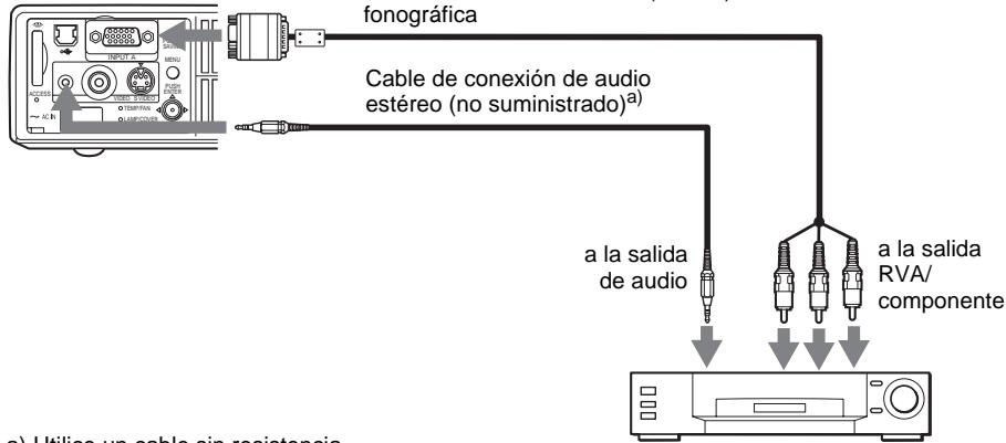 SONY VPL-CS5 - Para conectar una videograbadora - 2