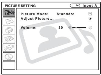 SONY VPL-CS5 - Pulse la tecla MENU. - 1