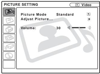 SONY VPL-CS5 - When the video signal is input - 1
