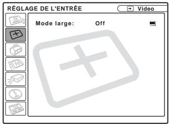 SONY VPL-CS5 - Menu réglage de l'entrée - 1